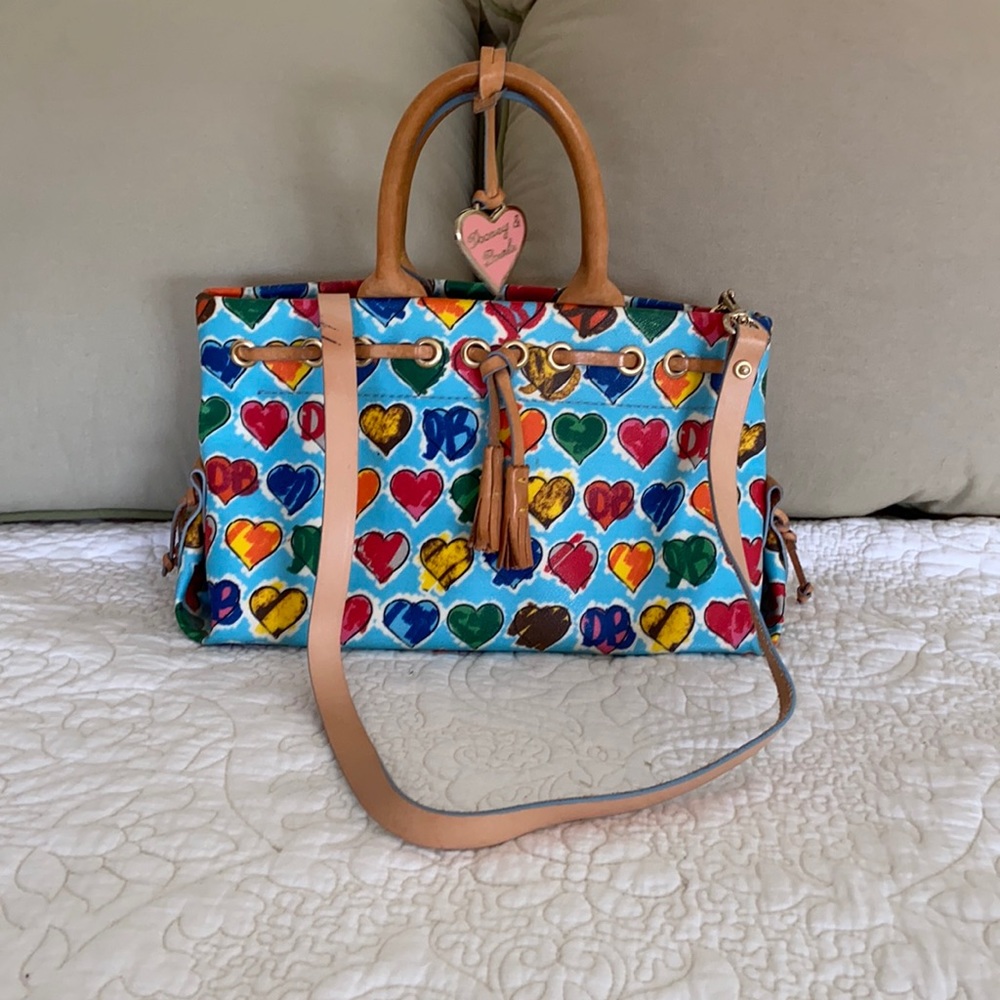 Dooney & Bourke Hearts Handbag with Shoulder Strap